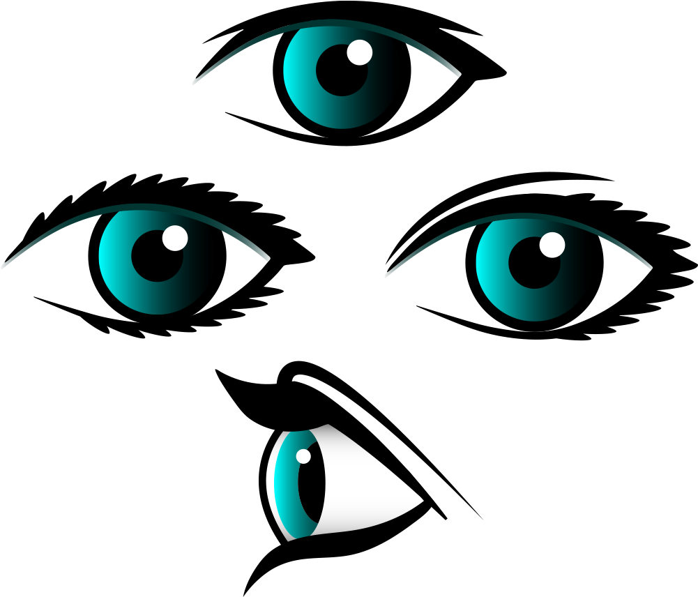 Human Eye Euclidean Vector Clip Art - Human Eye Euclidean Vector Clip Art (1000x1000)