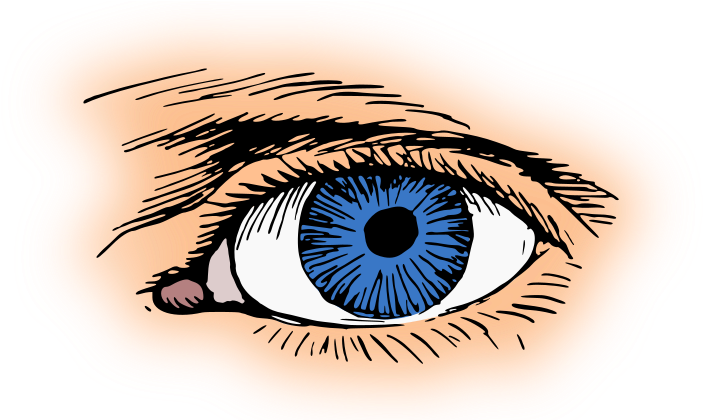 Blue Eyes Clipart Eyeball - Eyes Clipart (713x419)