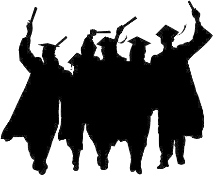 Graduation Party Invitation, Graduates With Caps (650x366)