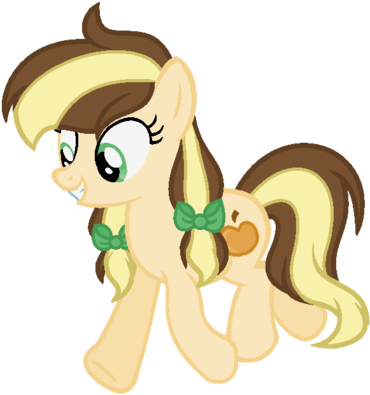 Caramel Apple Offical Debut - Mlp Daughter Of Applejack (400x418)