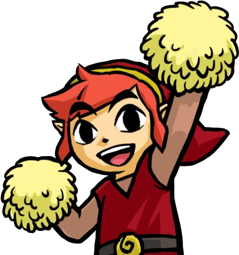 Red - Triforce Heroes Thumbs Up Gif (555x555)