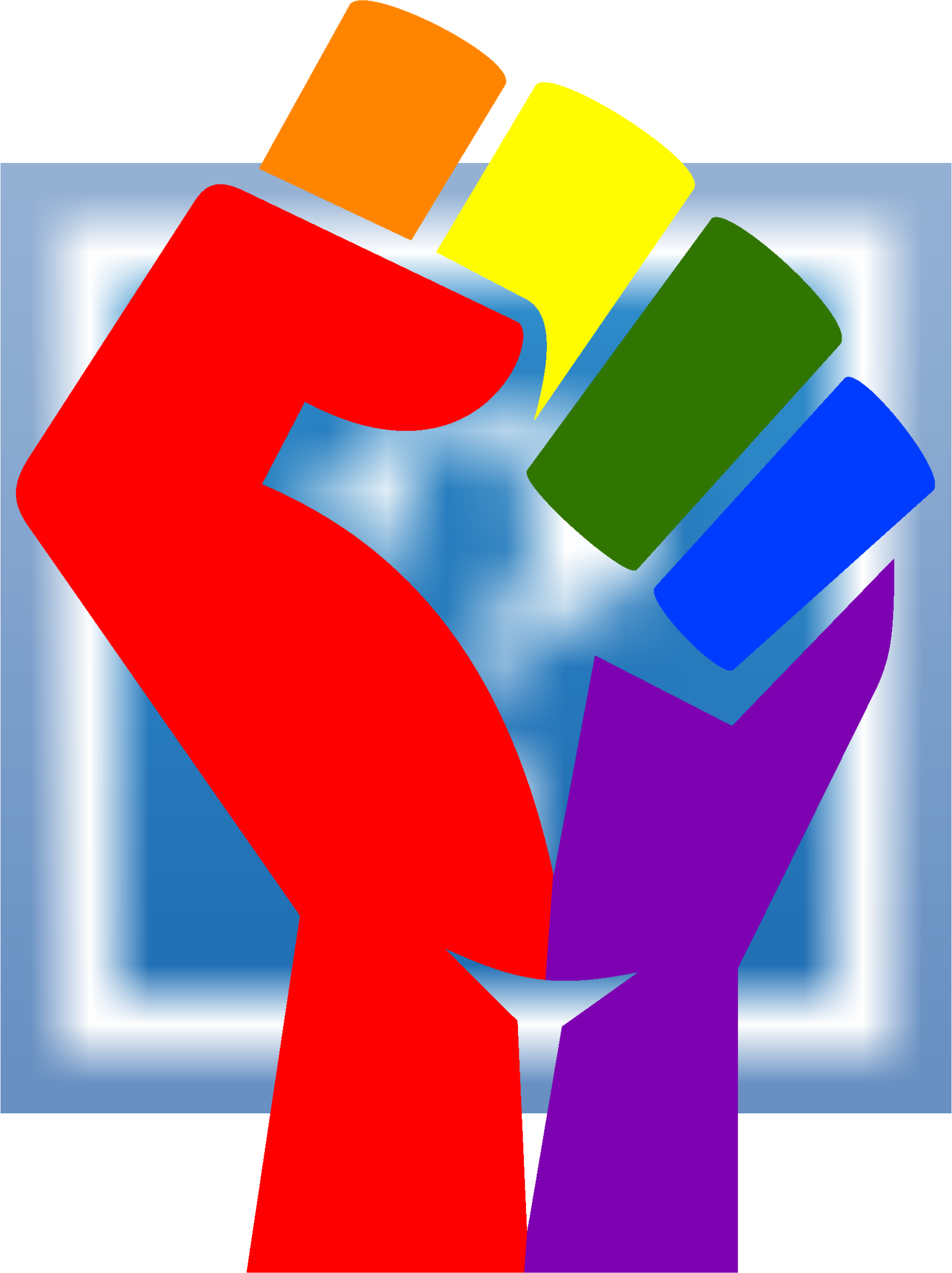 Big Image - Rainbow Fist Png (1734x2320)