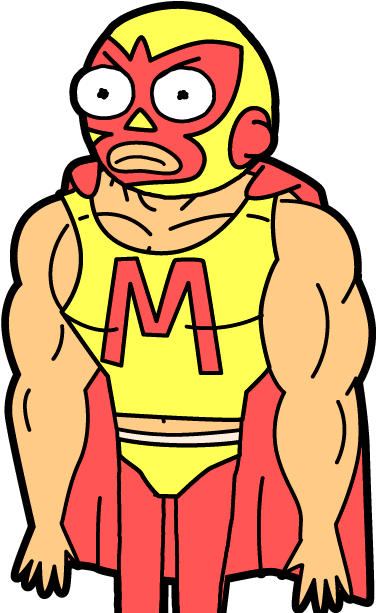 Wrestler Morty - Wrestling Morty (402x650)