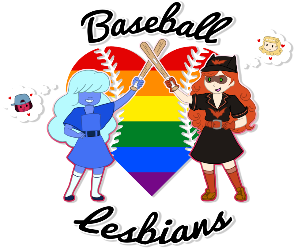 Queenbean3 49 7 Baseball Lesbians By Mevrouwroze - Cartoon (1024x872)