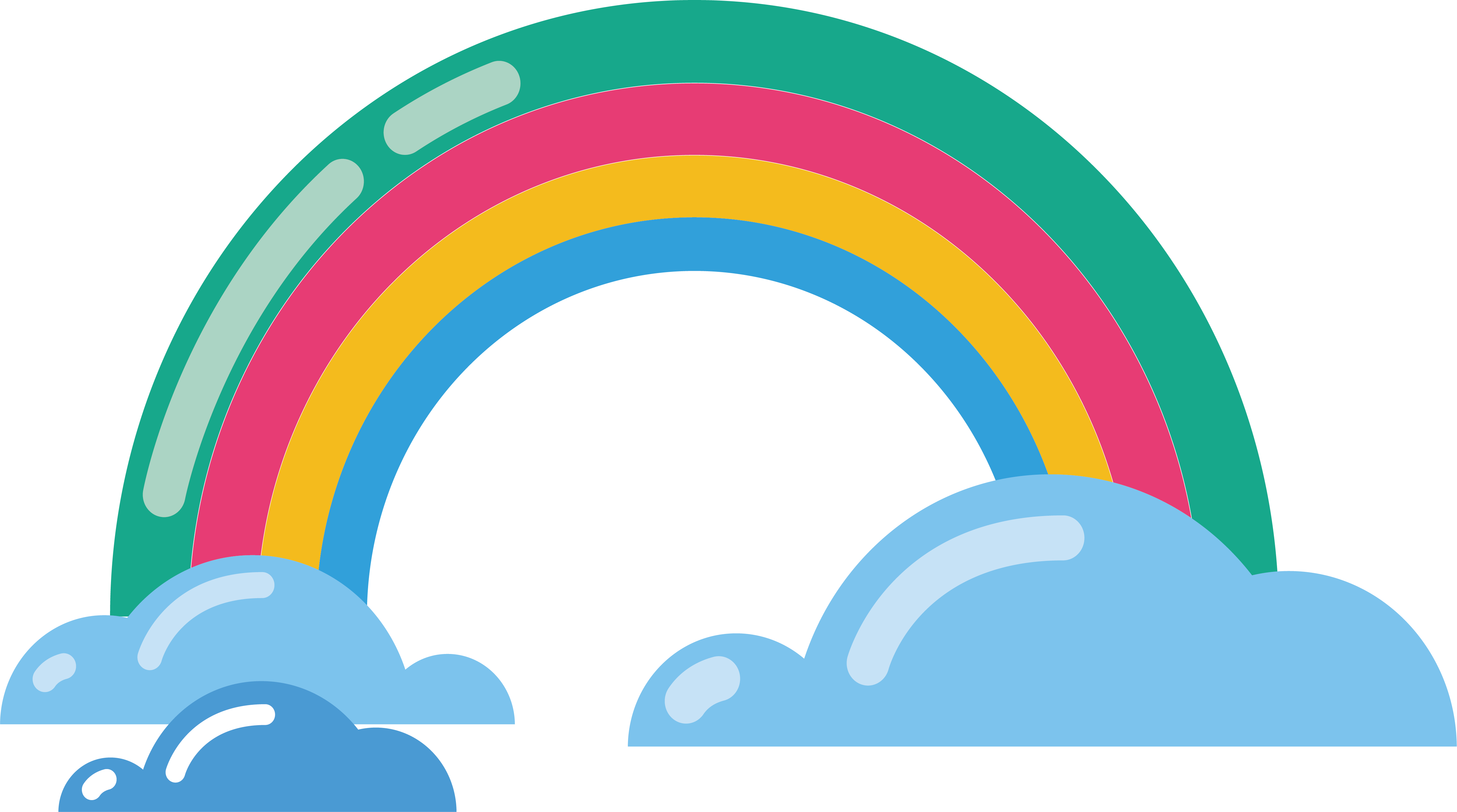 Rainbow Bifrxf6st Euclidean Vector - Rainbow Vector Png Png Transparente (4647x2590)