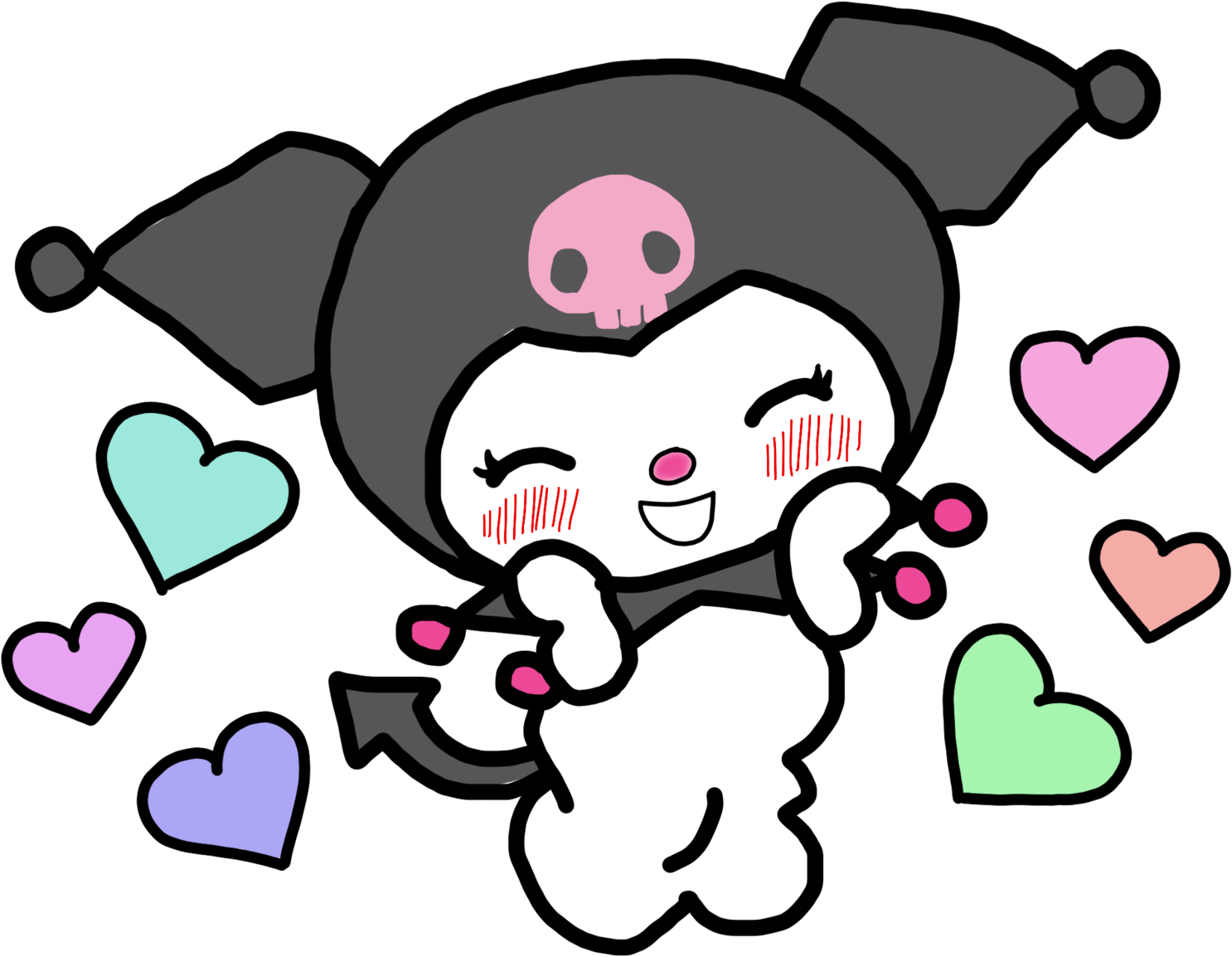 Рисунки для срисовки kuromi