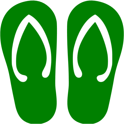 Blue Flip Flop Png (512x512)