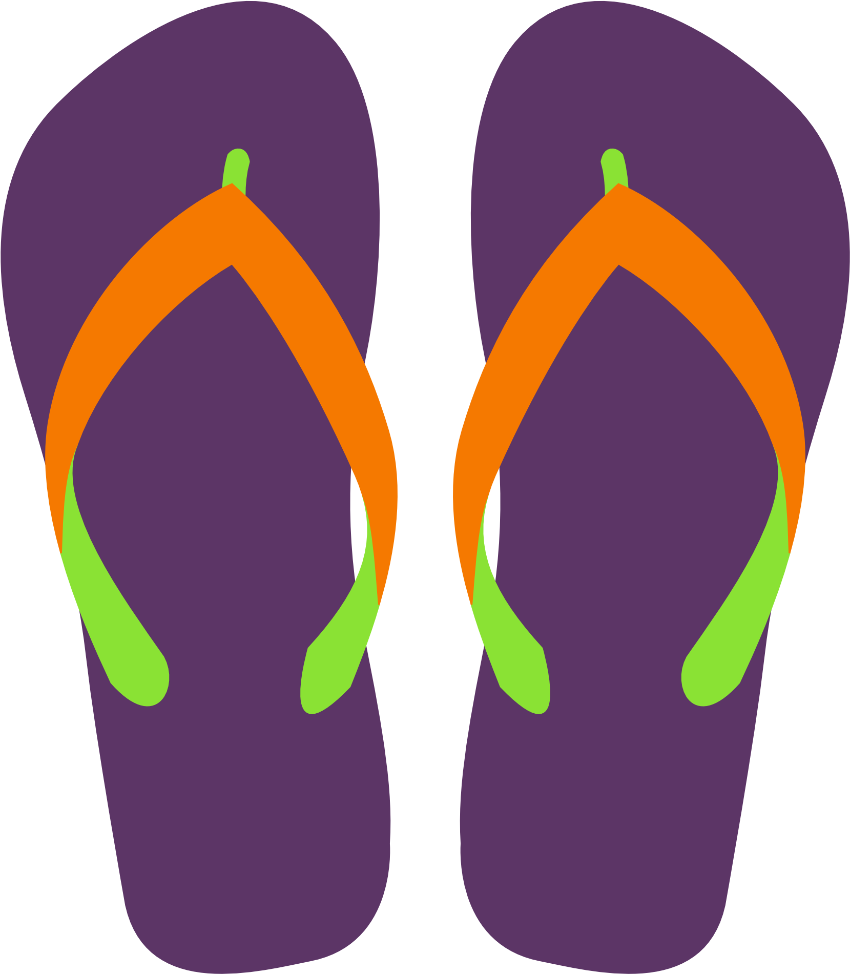 Net Clip Art Havaianas Flip Flops 4 Svg - Flip Flop Clip Art (1969x1969)