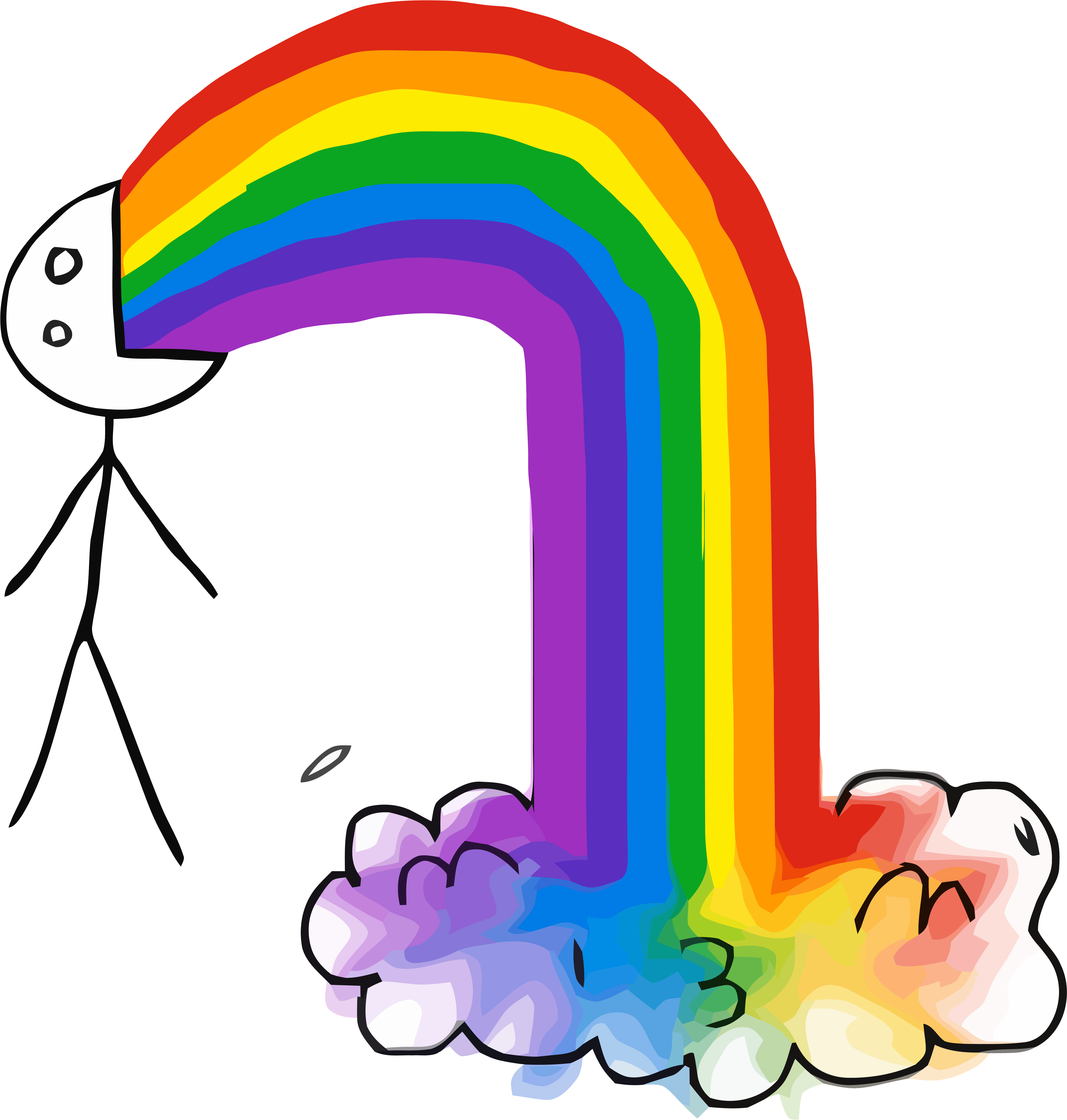 Puke Rainbow 2 By Rober-raik - Puke Rainbow 2 By Rober-raik (7256x7256)