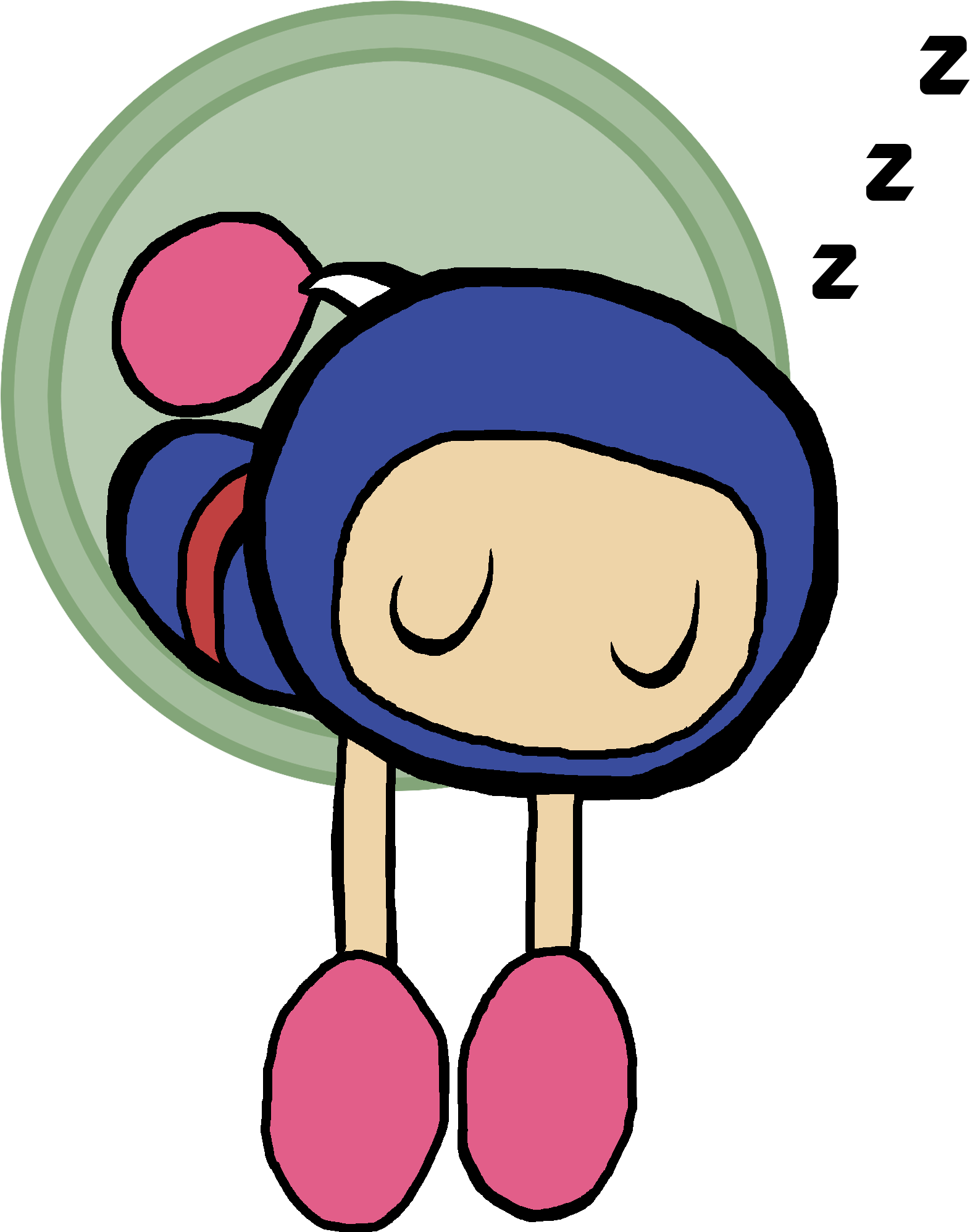 Deviantid - Sleepy Blue Bomberman (2000x2000)
