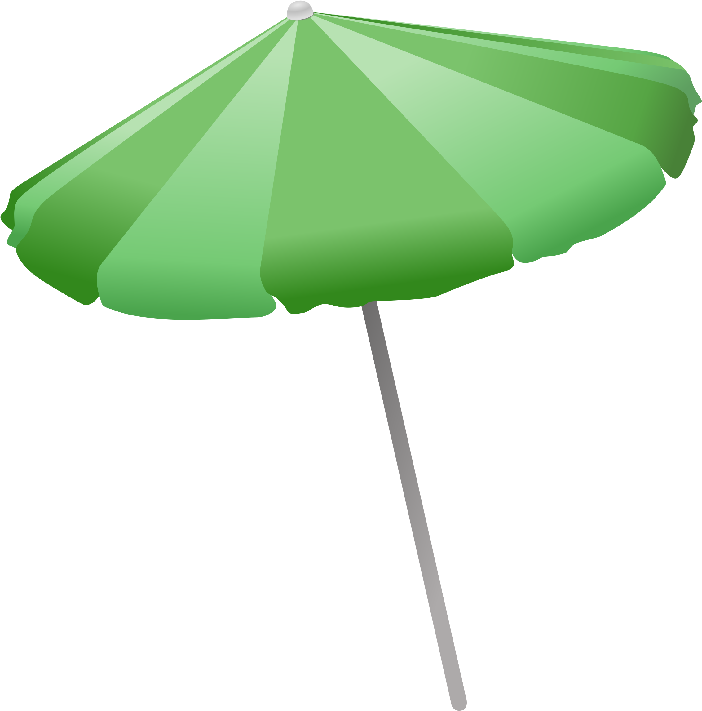 Flip Flop And Beach Umbrella Clipart - Beach Umbrella Transparent Background (2400x2400)