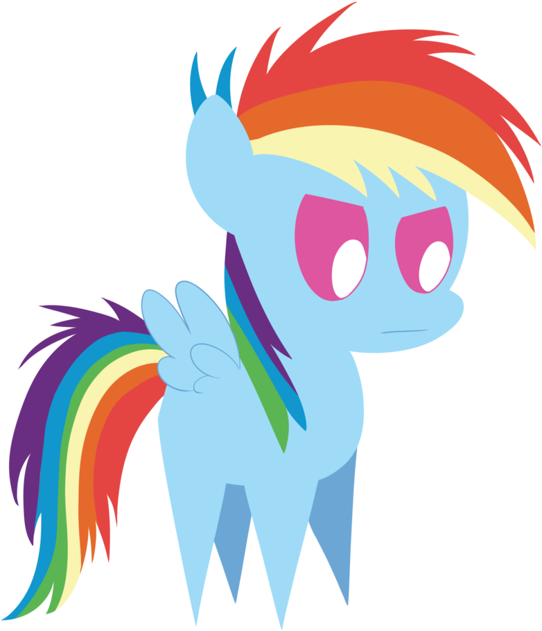 Rainbow Dash Filly Is Not Amused By Dragonfoorm - Mlp Logo Rainbow Dash (1024x1024)