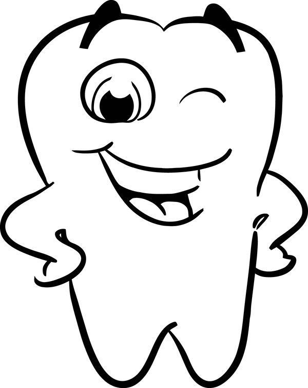 Vwhst - Smiling Tooth Png (600x755)