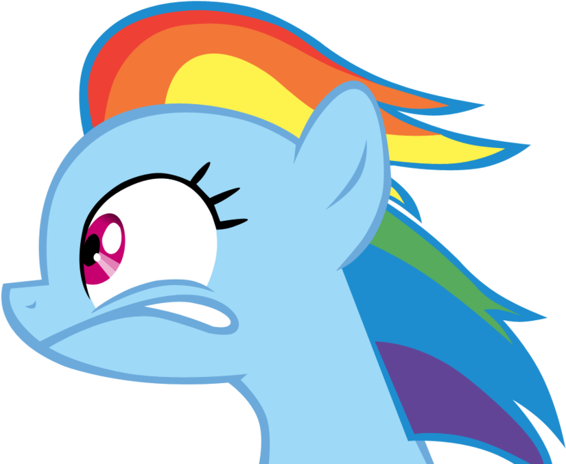 Rainbow Dash Looking Left - Rainbow Dash (900x761)