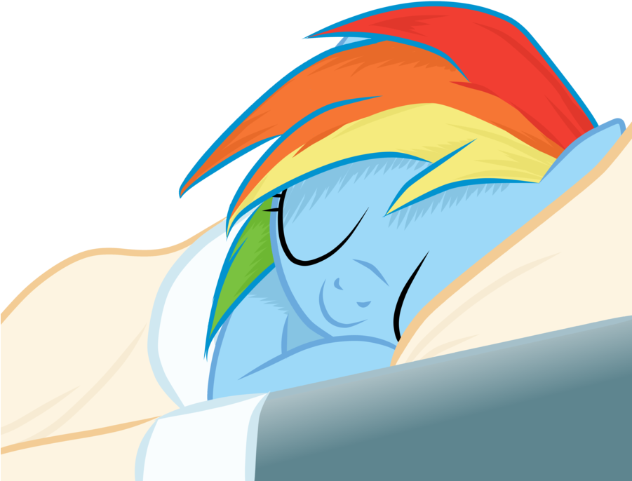 Sleeping Rainbow By Vunlinur Sleeping Rainbow By Vunlinur - Mlp Rainbow Dash Sleep (900x900)