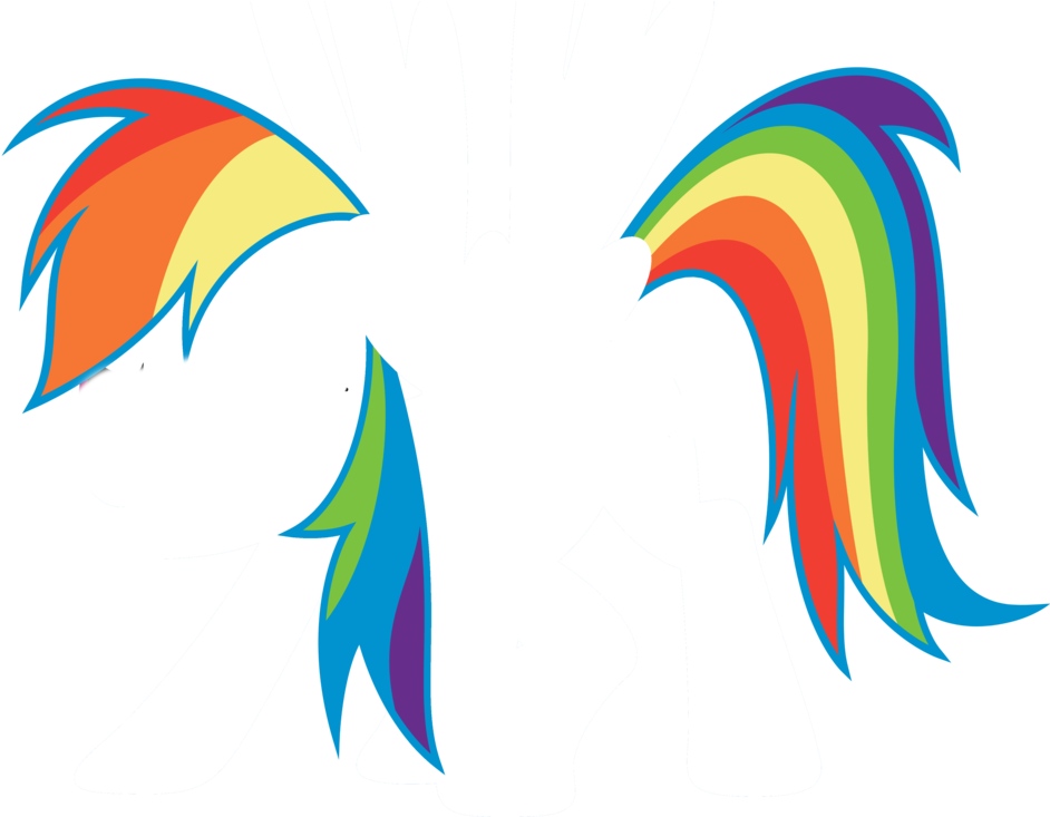 Rainbow Dash Mane Tail By Minty The Art Fox - Rainbow Dash Mane And Tail (1024x732)