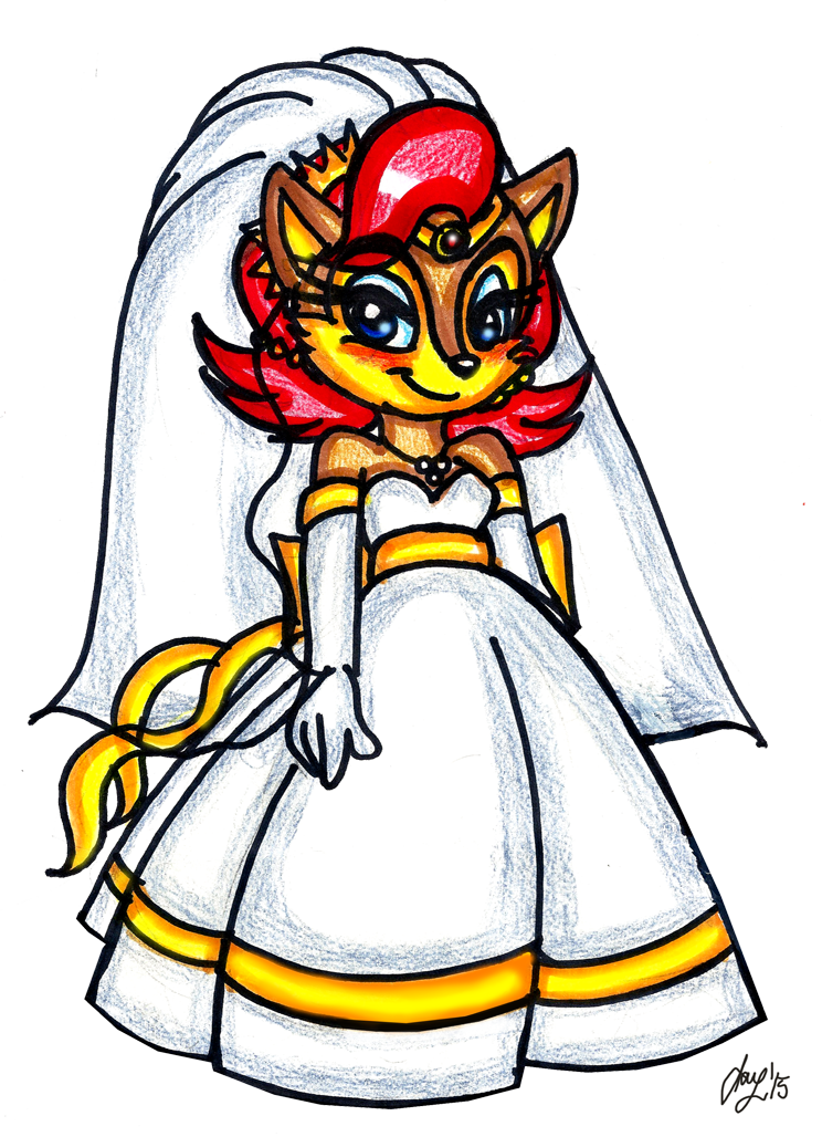 Sally The Bride By Jayfoxfire - Sally Acorn (744x1028)