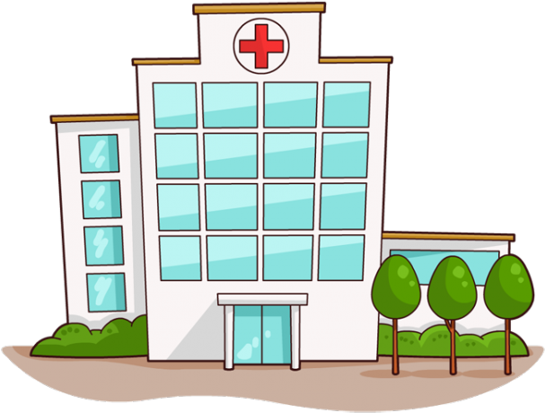 Building Clipart Hospital - Hospital Clipart (640x480)
