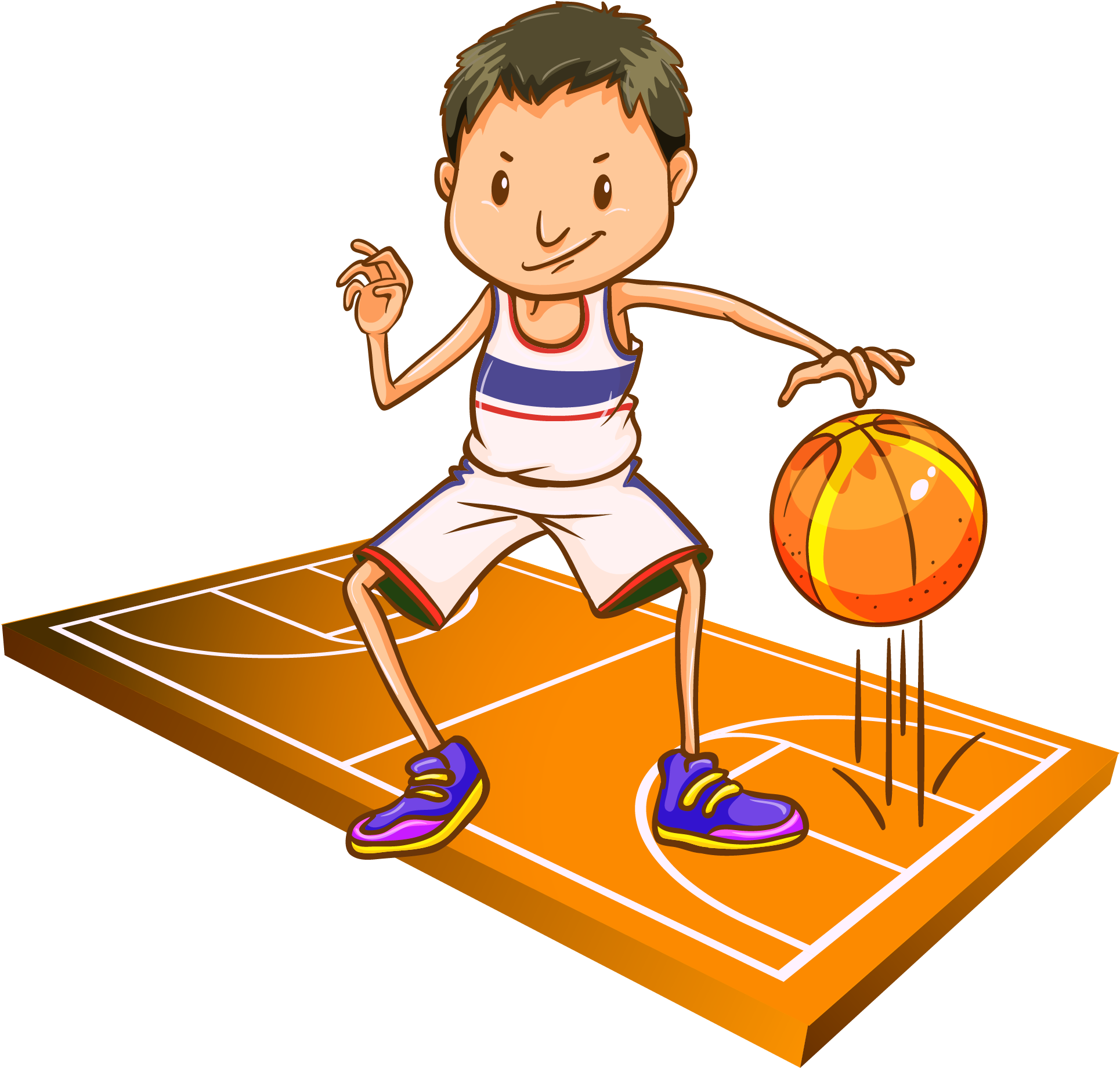 Basketball Royalty-free Clip Art - Bounce A Ball Clipart (2117x2043)