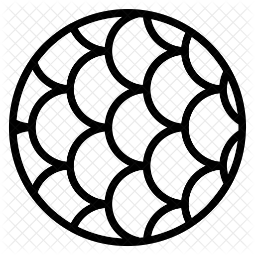 Scales Icon - Animal Scales Clipart Black And White (512x512)