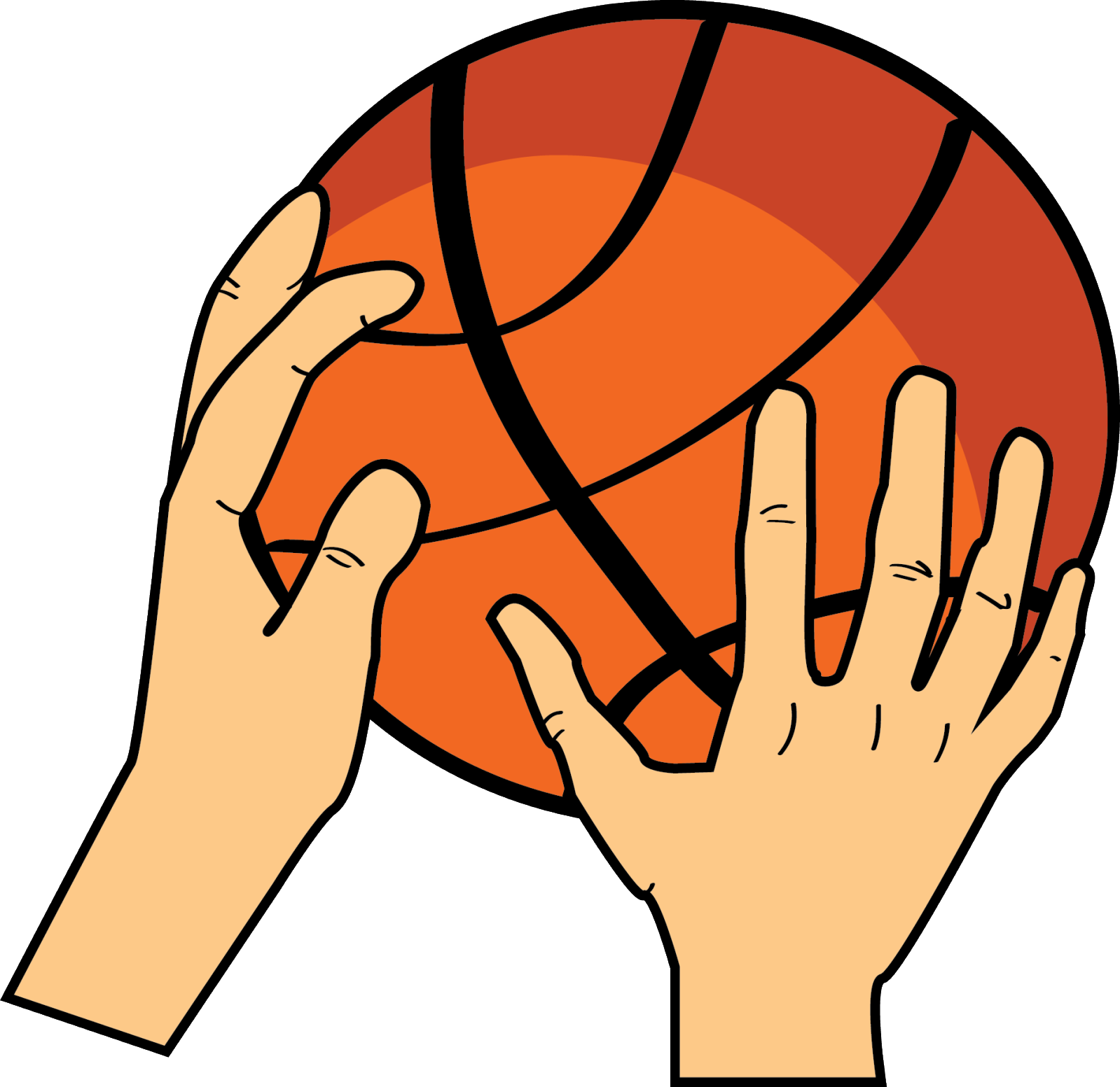 Drawn Amd Basketball - Basketball In Hand Drawing (1599x1553)
