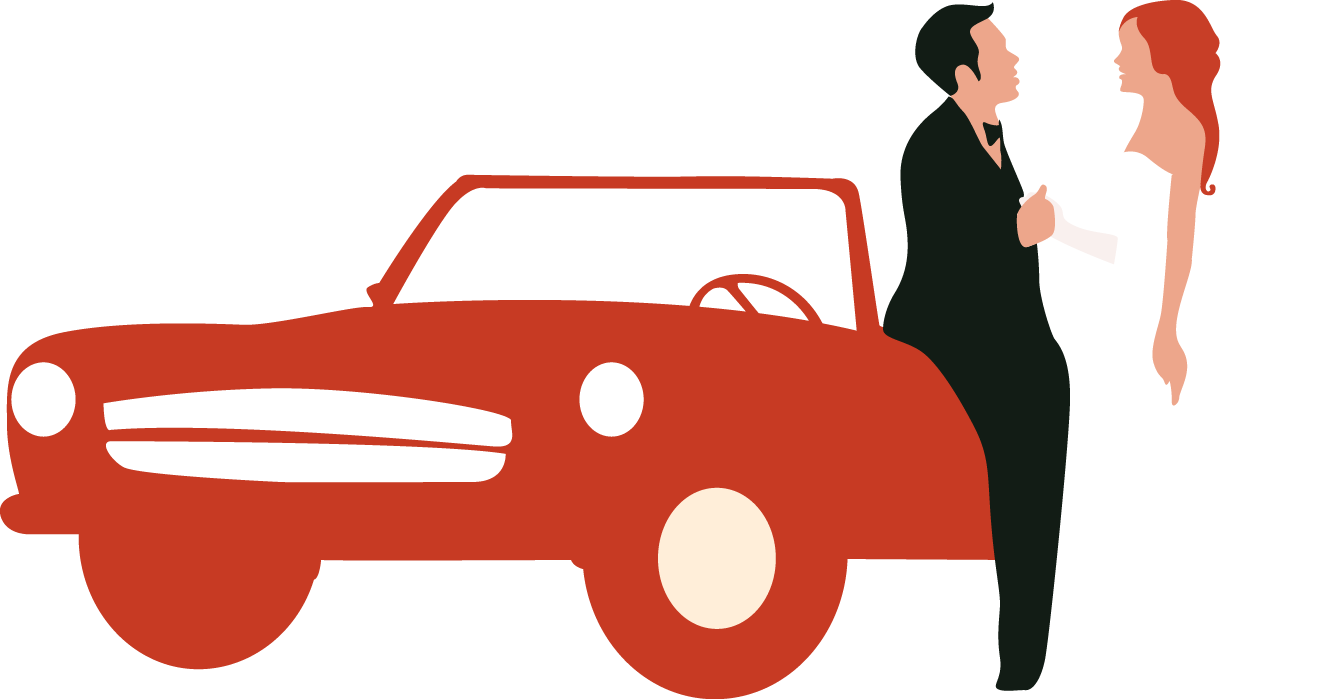 Bride Marriage Wedding - Marriage Car Vector (1324x699)