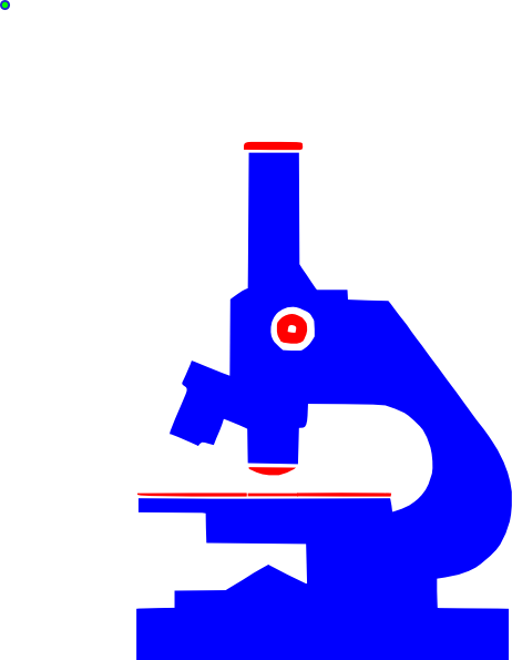 Microscope Blue Red Clip Art At Clker - Smk Kesehatan Tpa Jember (462x595)