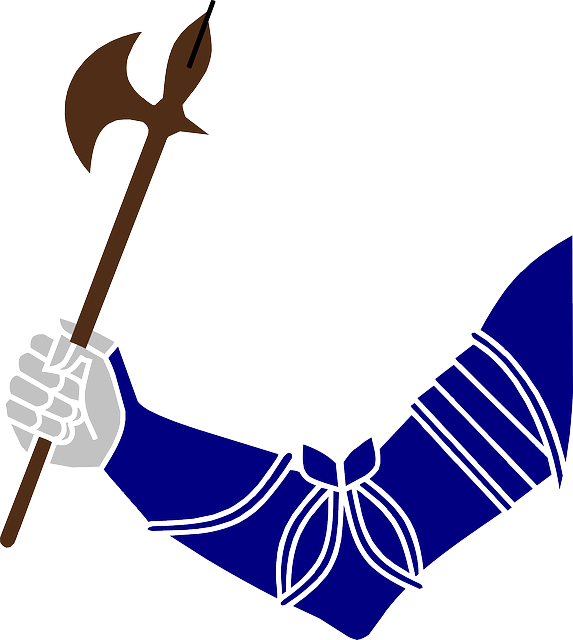 Tool, Axe, Arm, With, Arms - Hand Holding Axe Logo (573x640)