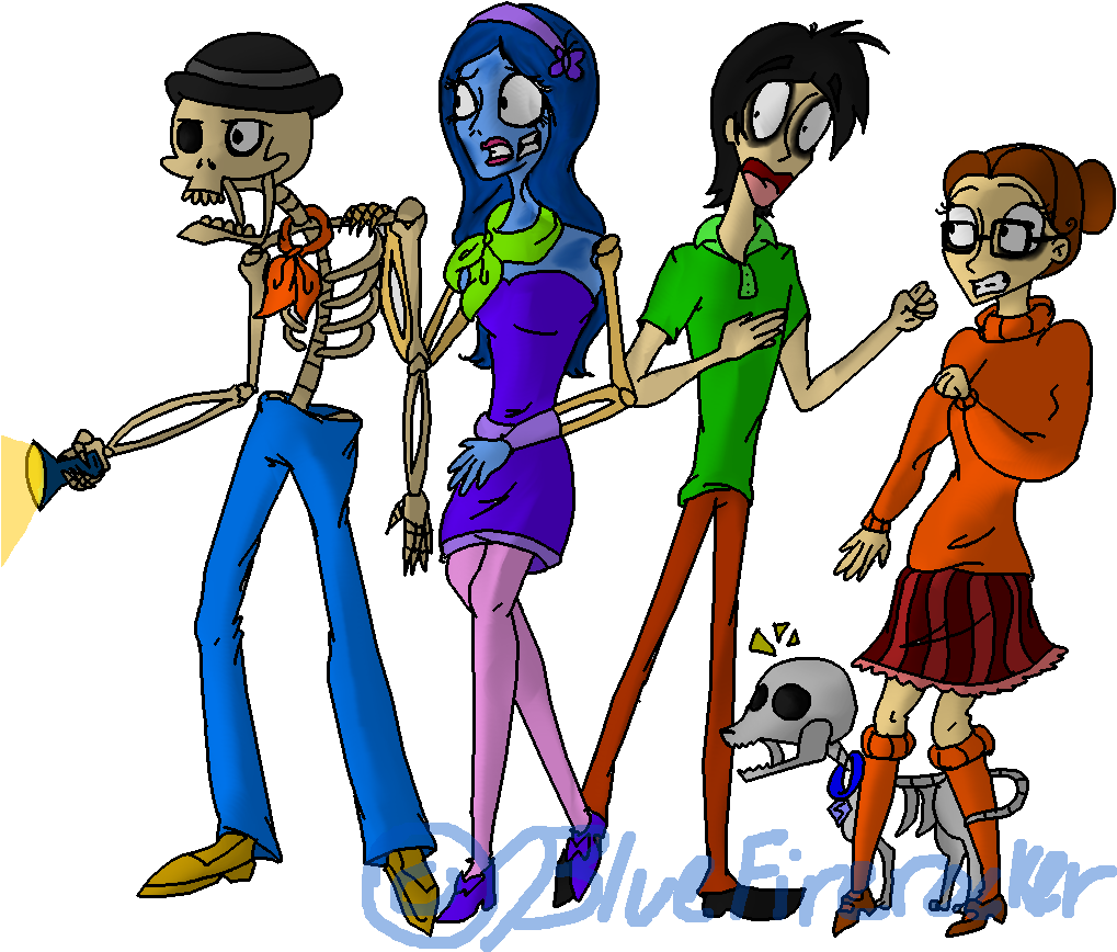 Bluefirerocker Corpse Bride Meets Scooby Doo By Bluefirerocker - Cartoon (1024x922)