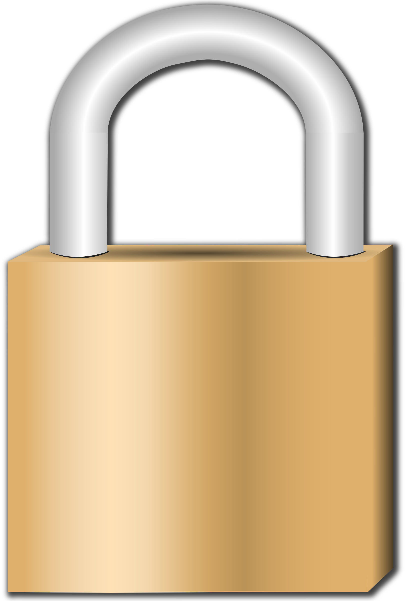 Padlock - Clip Art Lock (1619x2400)