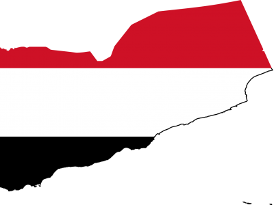 About Yemen - Yemen Flag Map (400x300)