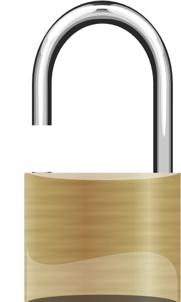 Lock Clipart Open Padlock - Padlock Open Png (432x593)