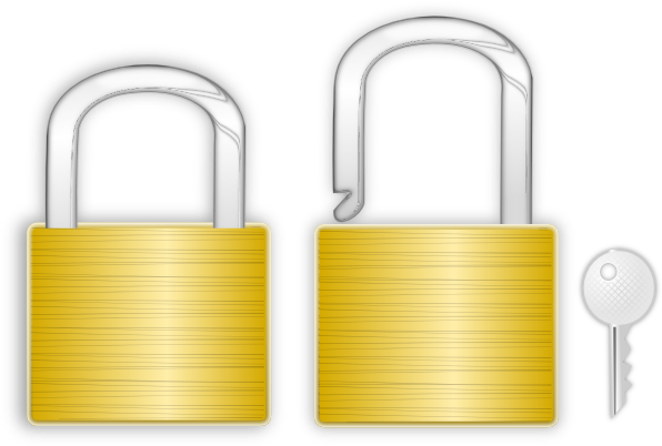 Locks Clipart (600x459)
