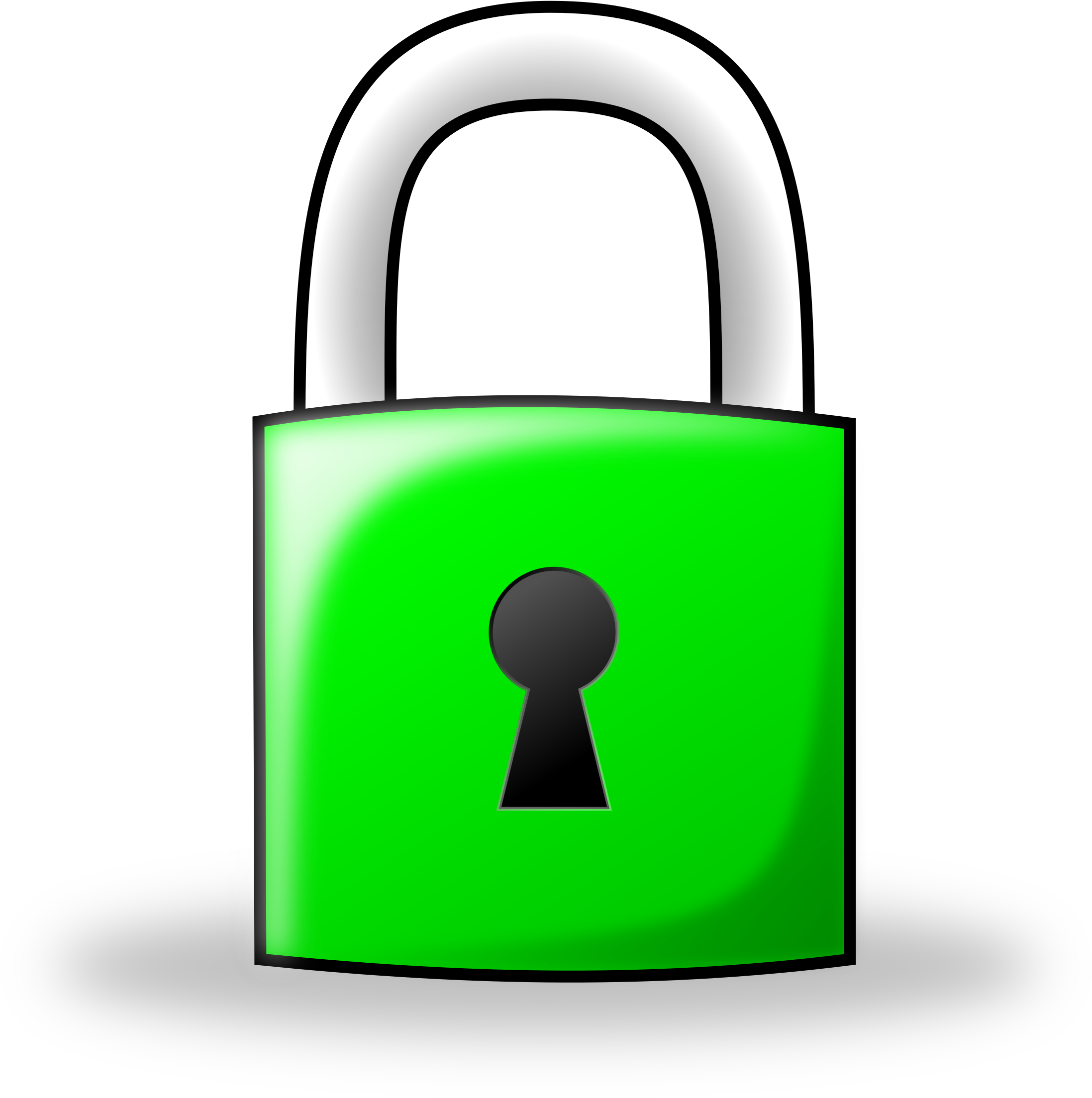 Clip Art Padlock Medium Size - Lock Clipart (2400x2800)