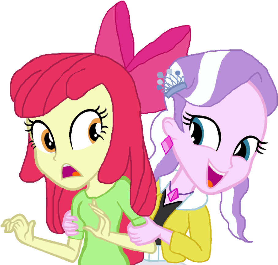 Hello Applebloom -diamond Tiara By Ktd1993 - Apple Bloom And Diamond Tiara (918x870)