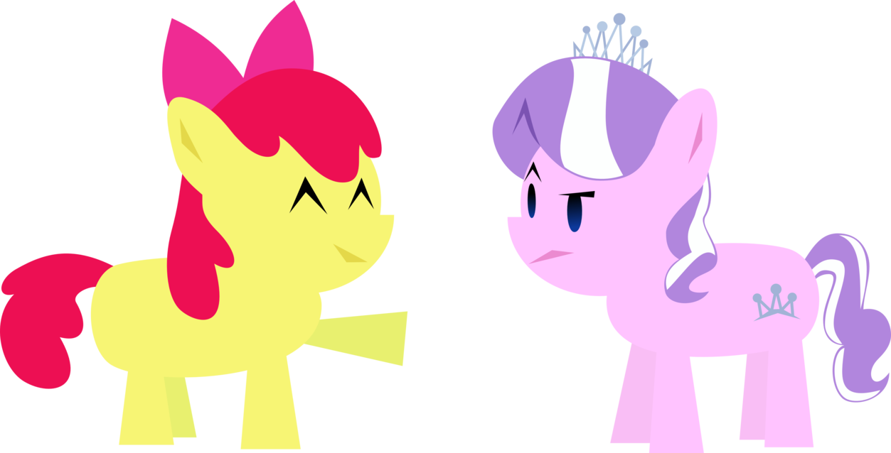 Simple Diamond Tiara And Apple Bloom By Metatiara - Apple Bloom (1253x638)