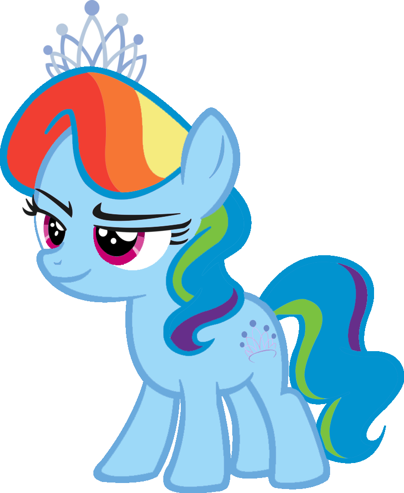 Blah23z, Diamond Tiara, Rainbow Dash, Recolor, Safe, - Diamond Tiara Vector (809x987)
