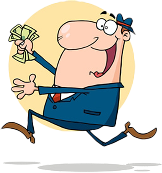 Greed Royalty-free Clip Art - Happy Man With Money Clipart (600x629)