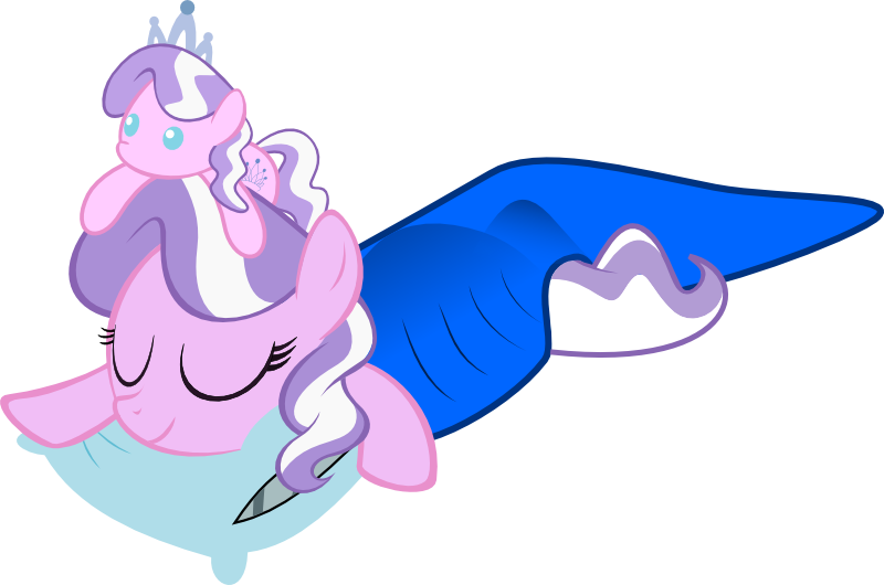 Sleeping Diamond By Magerblutooth - Diamond Tiara Sleeping (800x530)