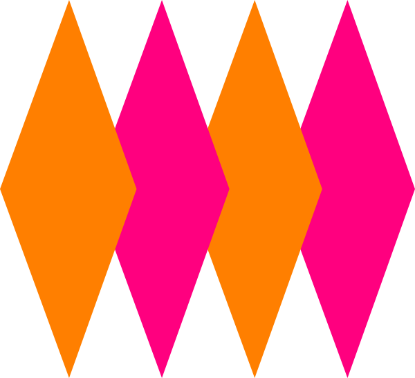 Pink And Orange Clipart (600x547)