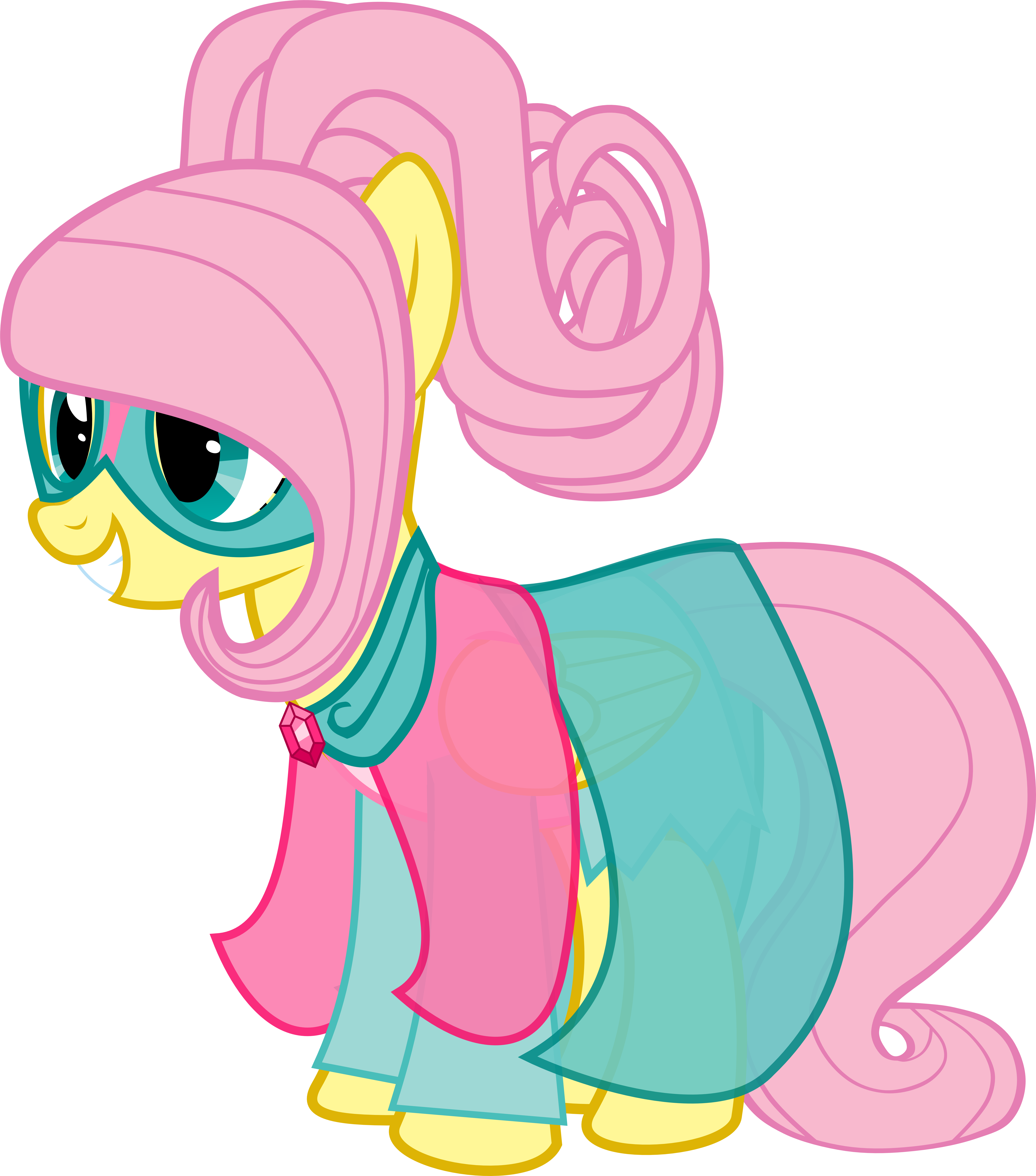 Asdflove 189 11 Masquerade Fluttershy By Asdflove - My Little Pony Masquerade (6295x7143)