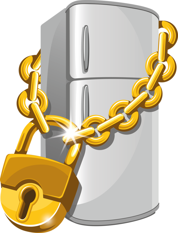 Refrigerator Lock Stock Photography - Refrigerator Lock Stock Photography (612x800)