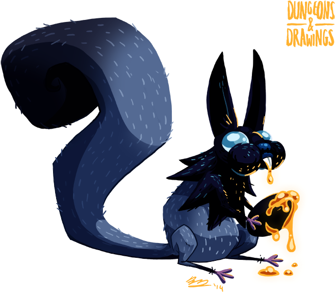 Yes, D&d Has An Evil Squirrel - D&d Squirrel (750x669)