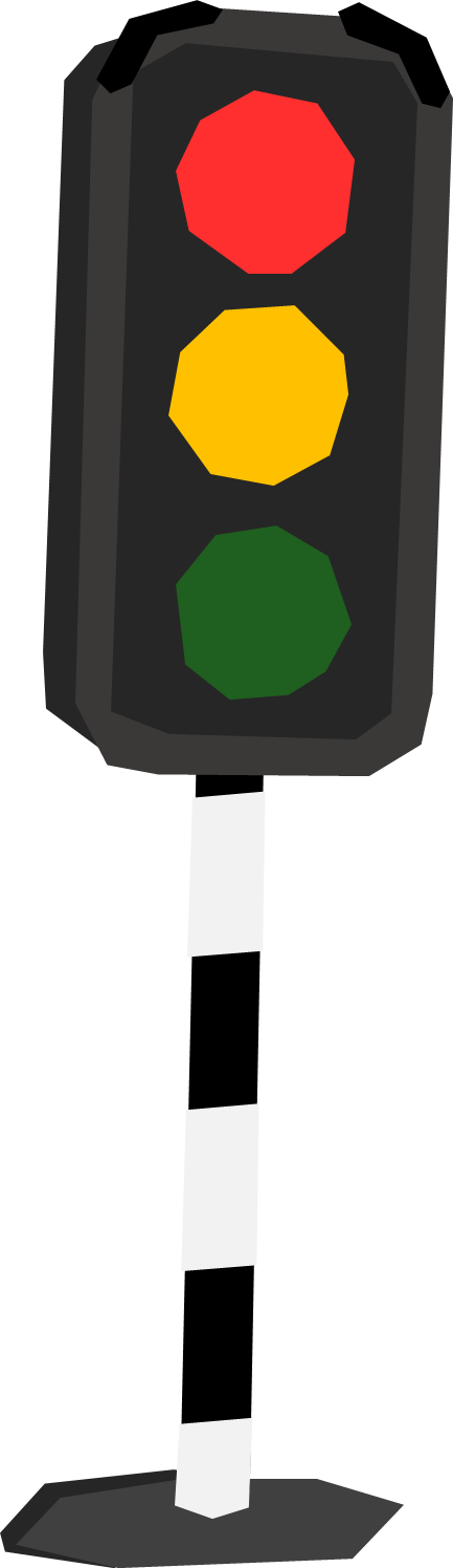 Traffic Lights By Samueljellis - Traffic Light Cartoon Png (433x1495)