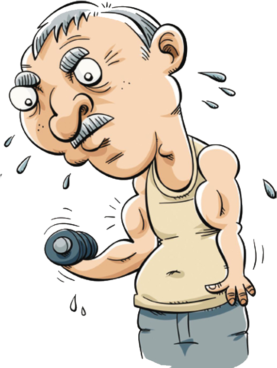 Cartoon Royalty-free Physical Exercise - Cartoon Sweat (923x887)