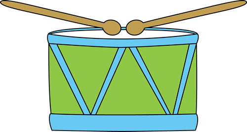Drum Clip Art - Green Drum Clipart (500x268)