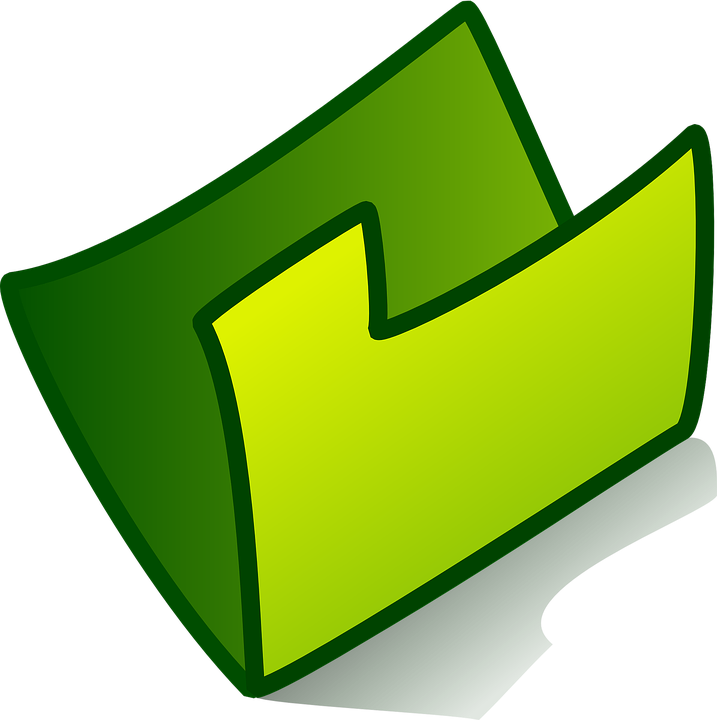 Green Lock Cliparts 9, Buy Clip Art - Icon Folder Vector Png (717x720)