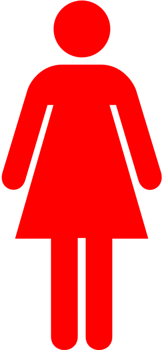 Bathroom - Female Toilet Sign (360x720)