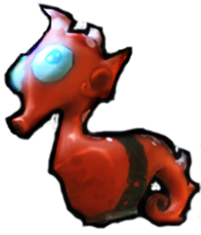 Seahorse - Dungeon Defenders Seahorse (400x468)