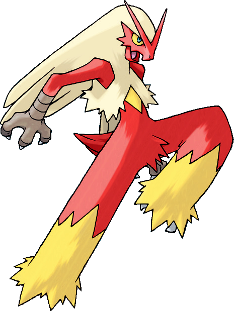 257blaziken - Fighting And Fire Type Pokemon (465x619)